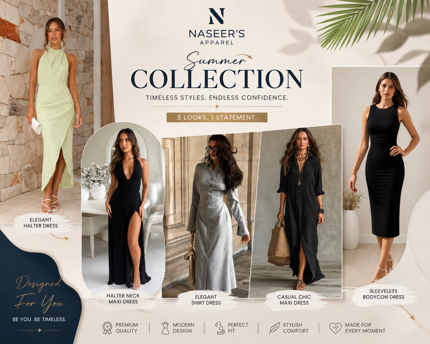 Trending women maxi dresses and casual summer dresses 2026 collection featured by Naseer's Apparel.