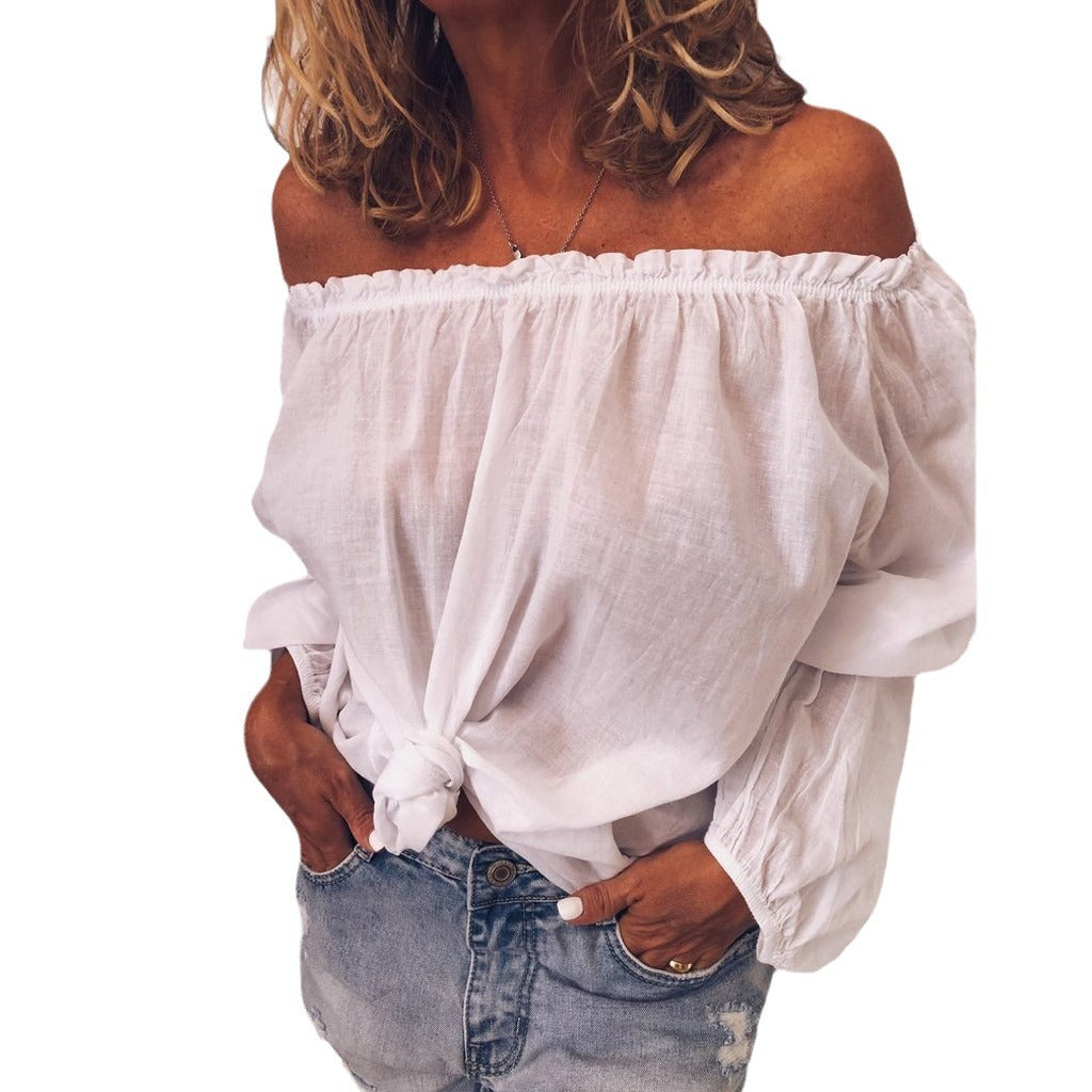 trending-2026-off-shoulder-crinkle-linen-blend-top-elastic-shirt