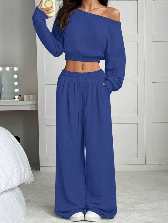 trending-2026-one-shoulder-crop-sweatshirt-wide-leg-pants-set
