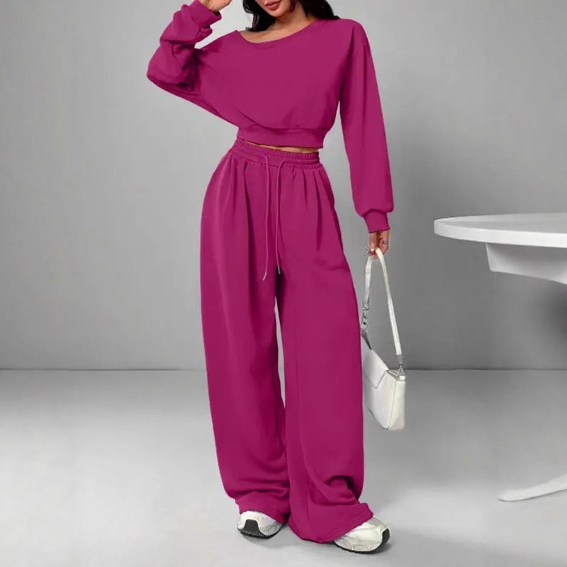 trending-2026-one-shoulder-crop-sweatshirt-wide-leg-pants-set