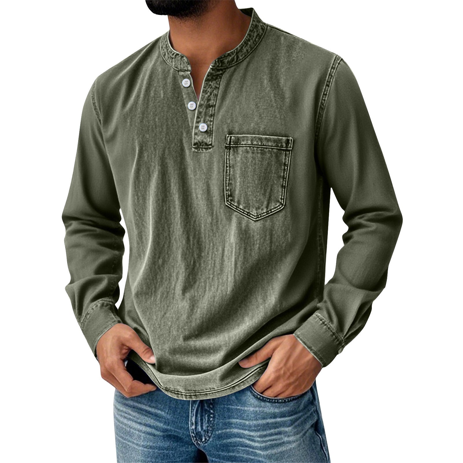 trending-2026-mens-front-button-denim-henley-shirt