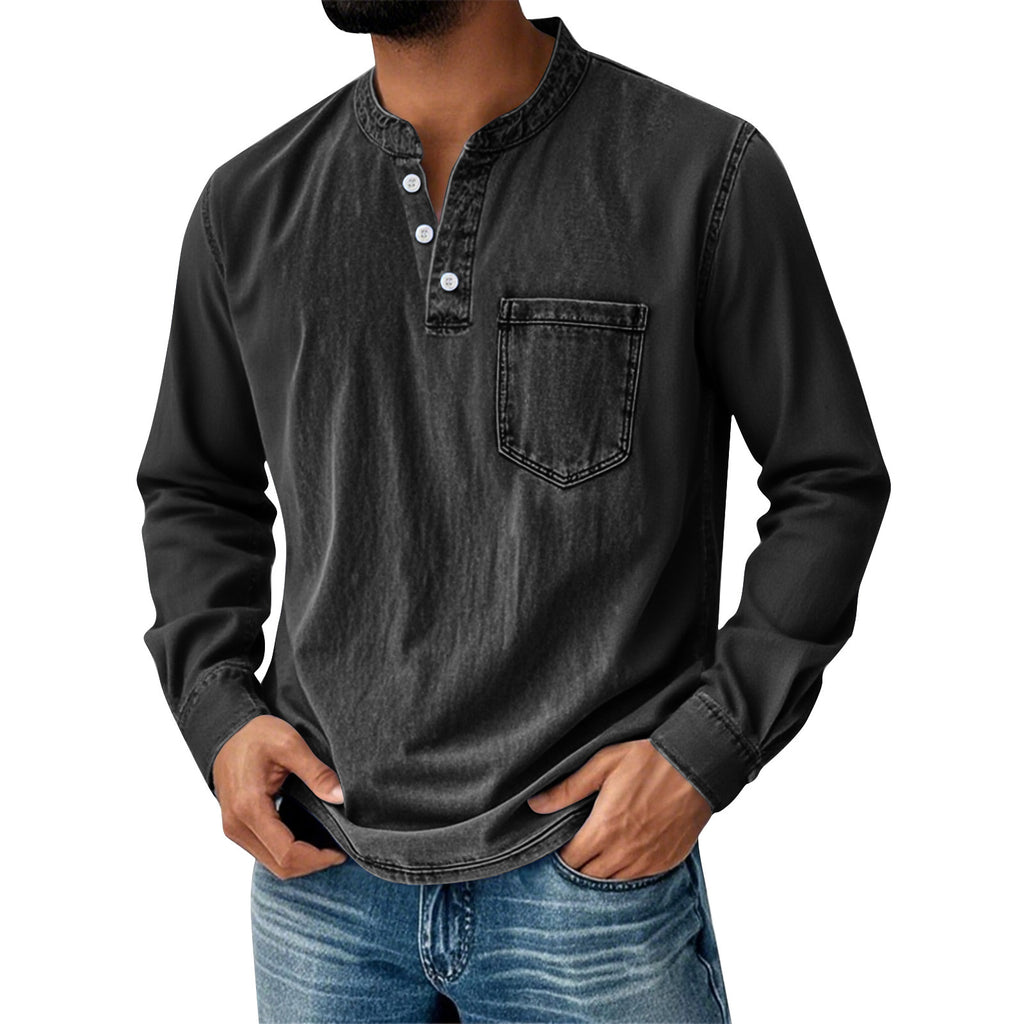 trending-2026-mens-front-button-denim-henley-shirt