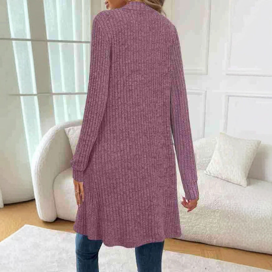 trending-2026-womens-open-front-long-ribbed-knit-cardigan-sweater