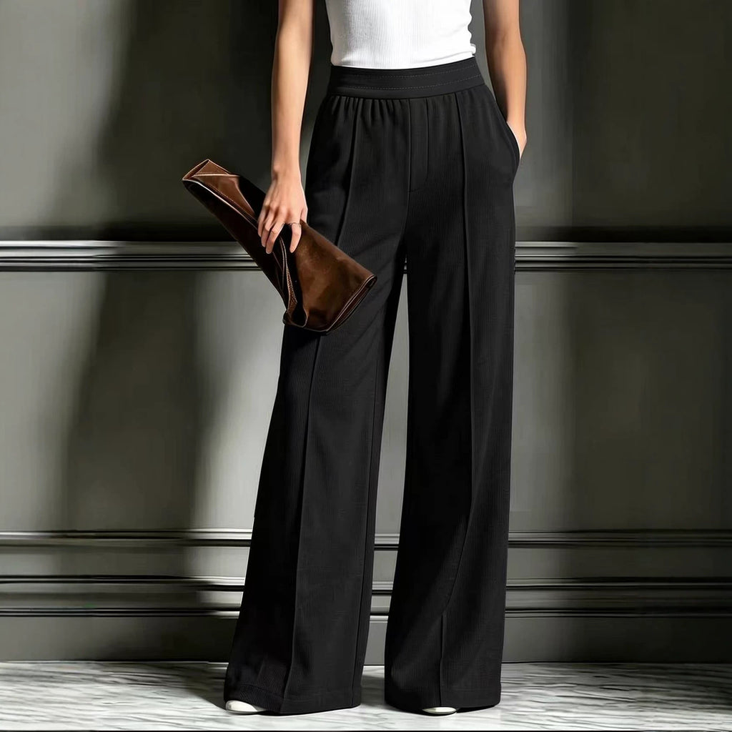 trending-2026-sleek-ribbed-casual-wide-leg-pants-with-pockets