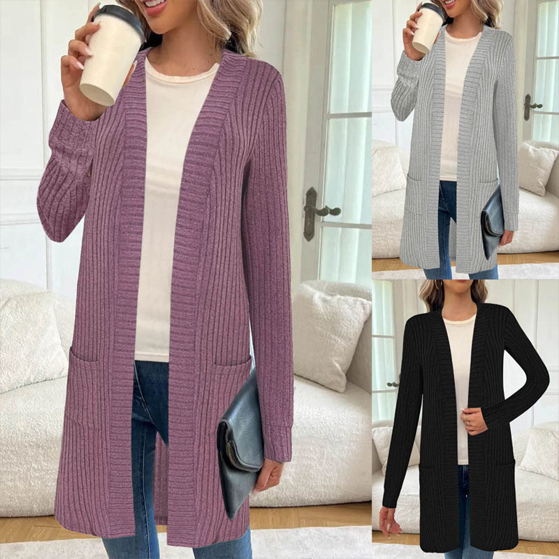trending-2026-womens-open-front-long-ribbed-knit-cardigan-sweater