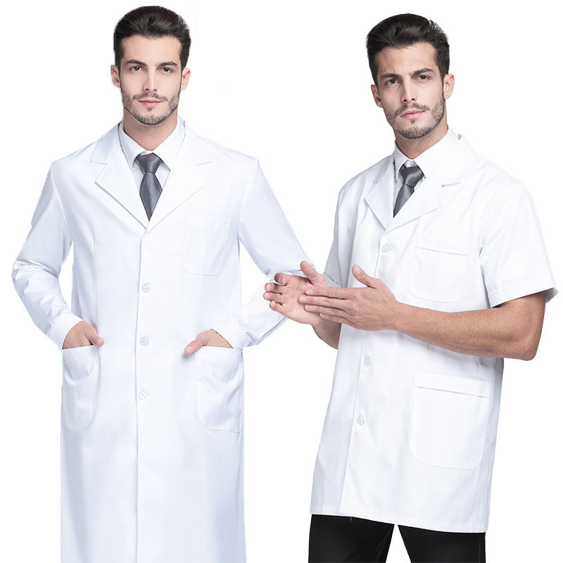 trending-2026-doctors-white-short-cotton-lab-coat-medical-jacket