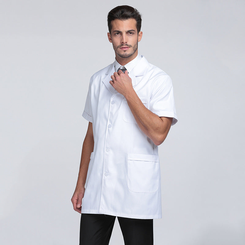 trending-2026-doctors-white-short-cotton-lab-coat-medical-jacket