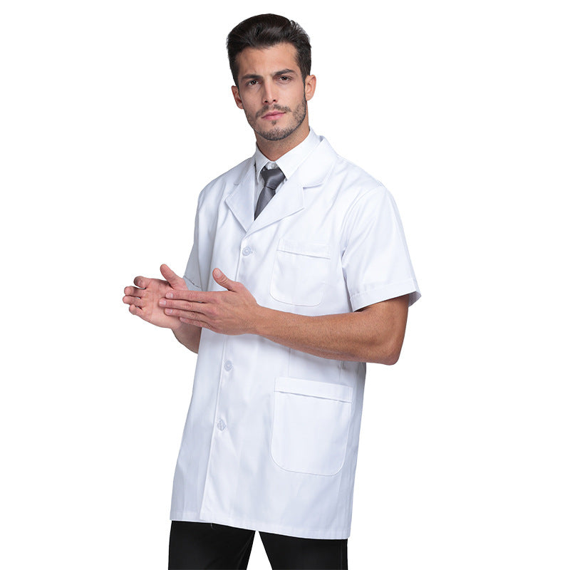 trending-2026-doctors-white-short-cotton-lab-coat-medical-jacket