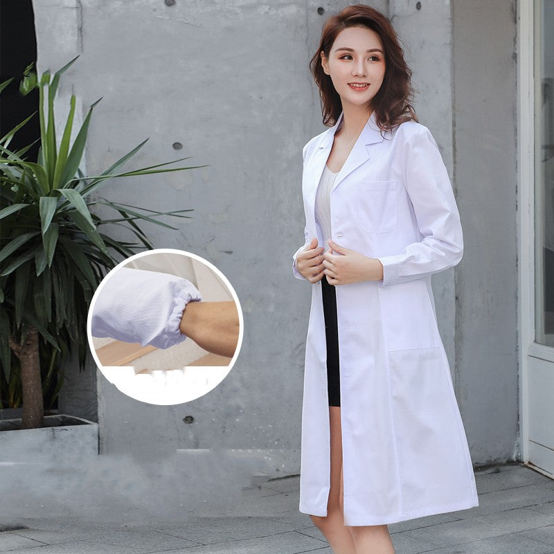 trending-2026-female-doctor-white-lab-coat-dress-medical-uniform