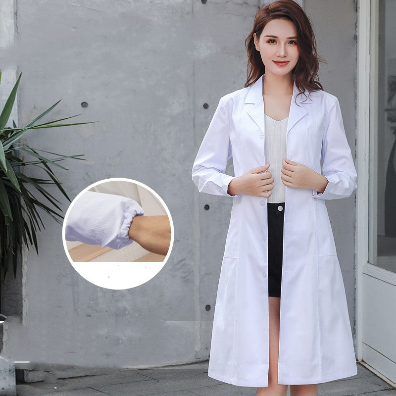 trending-2026-female-doctor-white-lab-coat-dress-medical-uniform