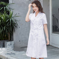trending-2026-female-doctor-white-lab-coat-dress-medical-uniform