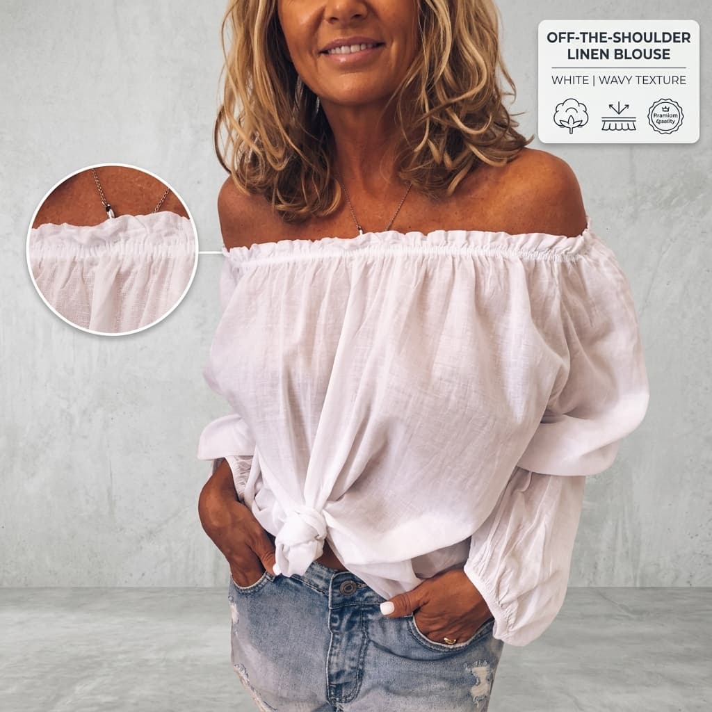 trending-2026-off-shoulder-crinkle-linen-blend-top-elastic-shirt