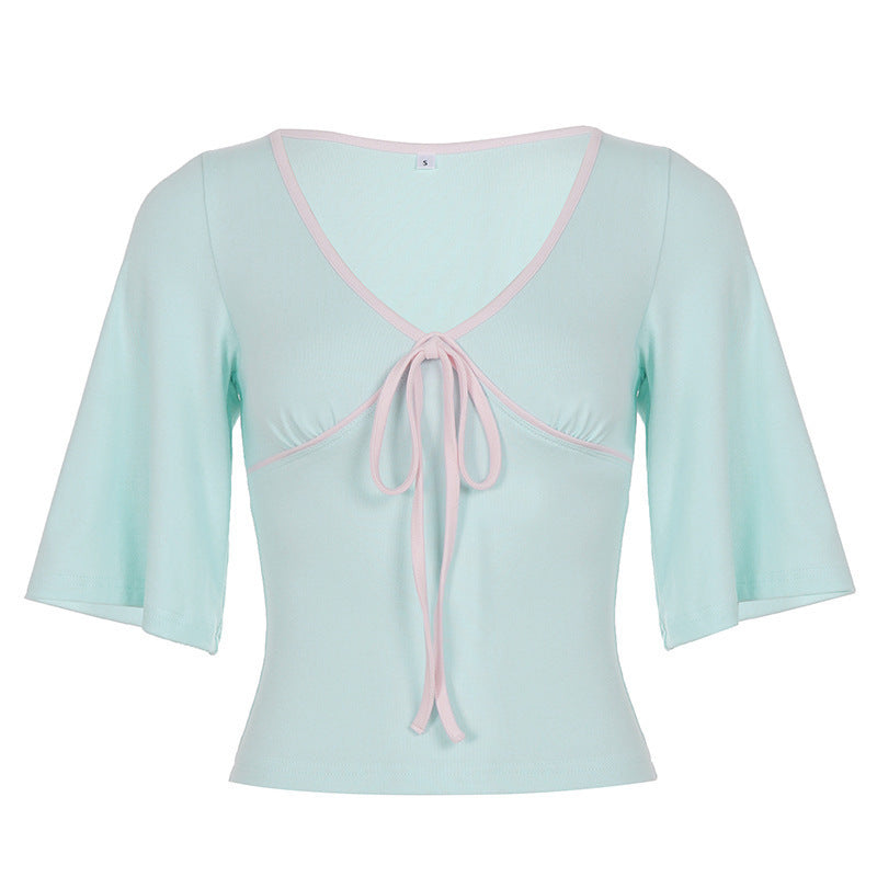 trending-2026-pale-mint-green-v-neck-tshirt-contrast-trim