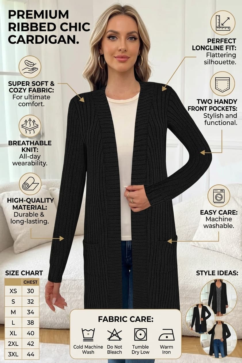 trending-2026-womens-open-front-long-ribbed-knit-cardigan-sweater