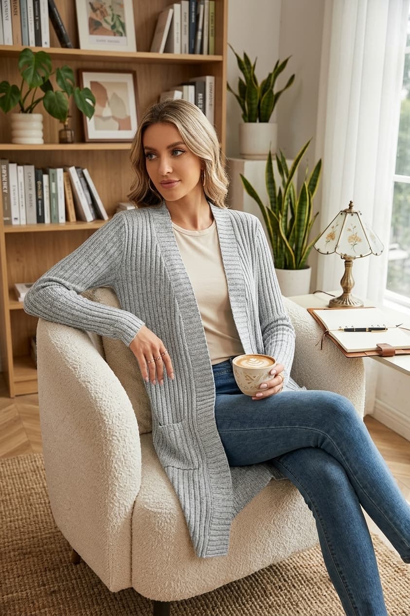 trending-2026-womens-open-front-long-ribbed-knit-cardigan-sweater