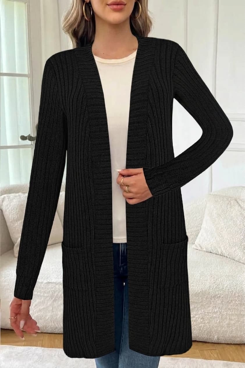 trending-2026-womens-open-front-long-ribbed-knit-cardigan-sweater
