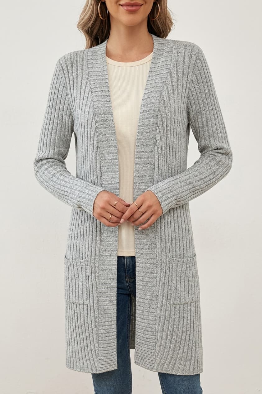 trending-2026-womens-open-front-long-ribbed-knit-cardigan-sweater
