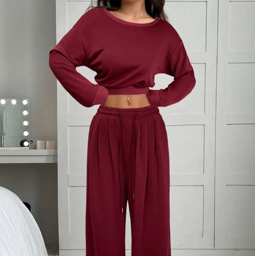 trending-2026-one-shoulder-crop-sweatshirt-wide-leg-pants-set