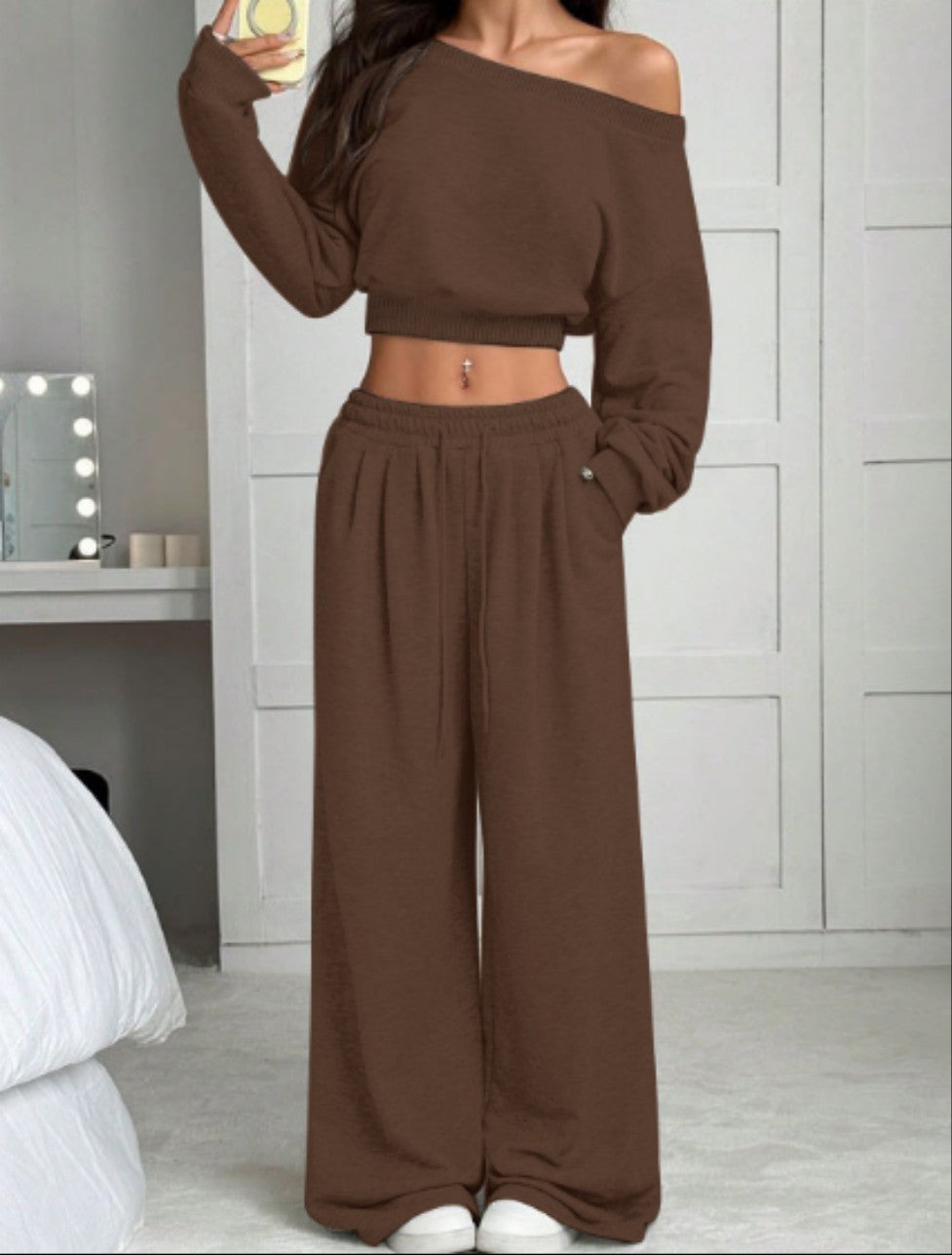 trending-2026-one-shoulder-crop-sweatshirt-wide-leg-pants-set
