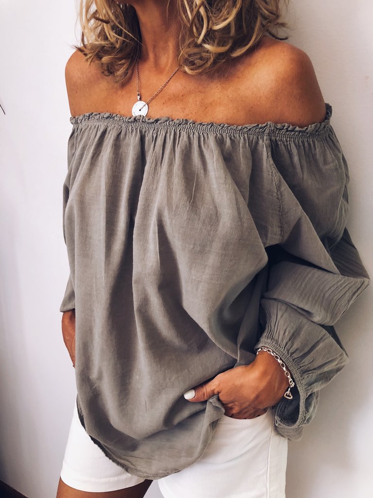 trending-2026-off-shoulder-crinkle-linen-blend-top-elastic-shirt