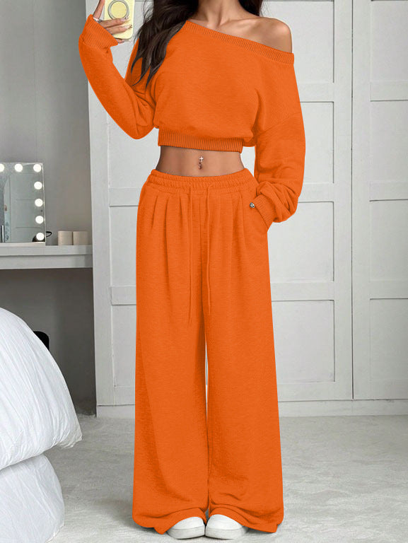 trending-2026-one-shoulder-crop-sweatshirt-wide-leg-pants-set