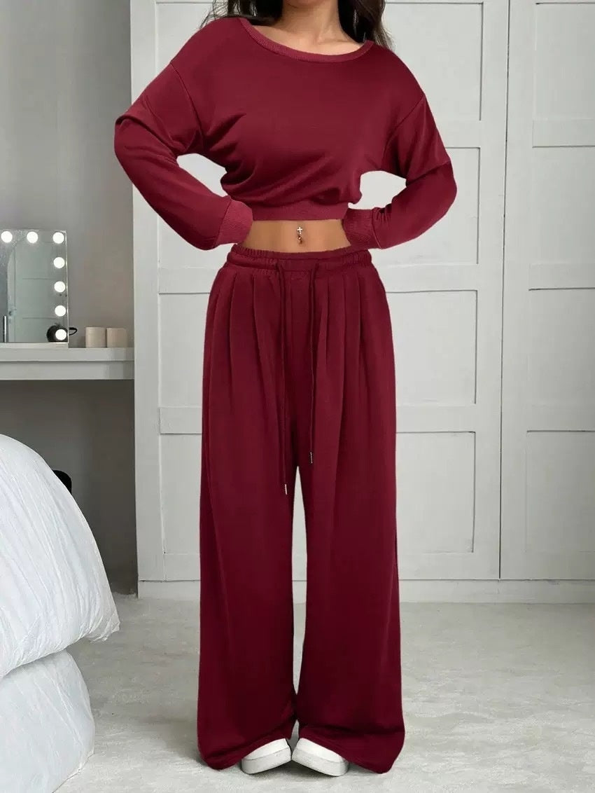 trending-2026-one-shoulder-crop-sweatshirt-wide-leg-pants-set